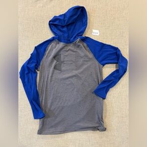 Under Armour Royal Blue and Gray HeatGear Hoodie